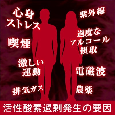 活性酸素過剰発生の要因